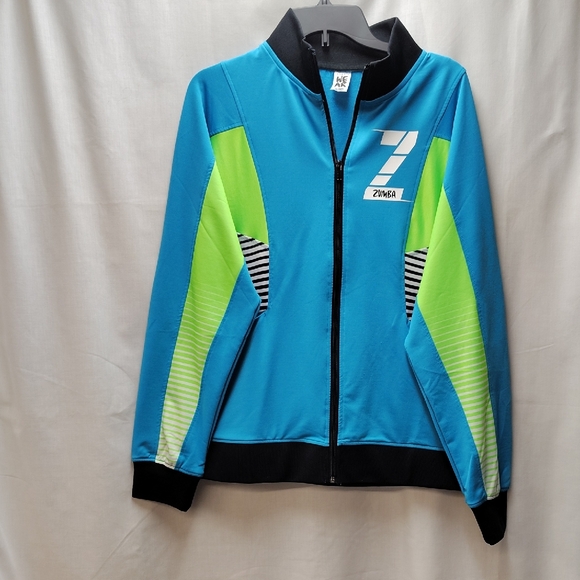 Zumba Fitness Other - Zumba Fitness Blue and Green Lightweight Jacket